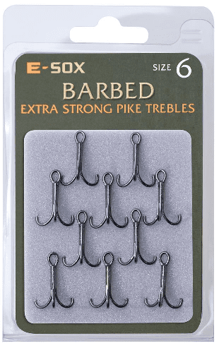 E-SOX  X-STRONG PIKE TREBLES - BARBED