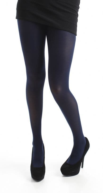 50 Denier Navy Tights 16-18