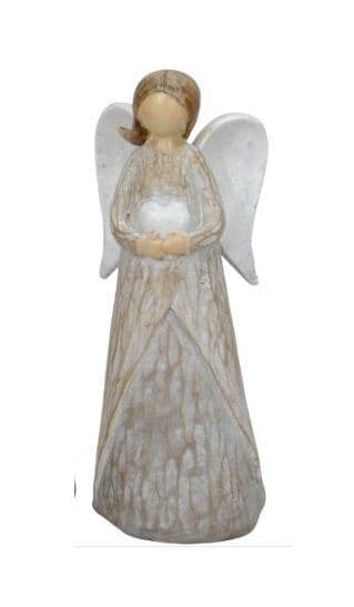 Angel Ornament with Heart 18cm