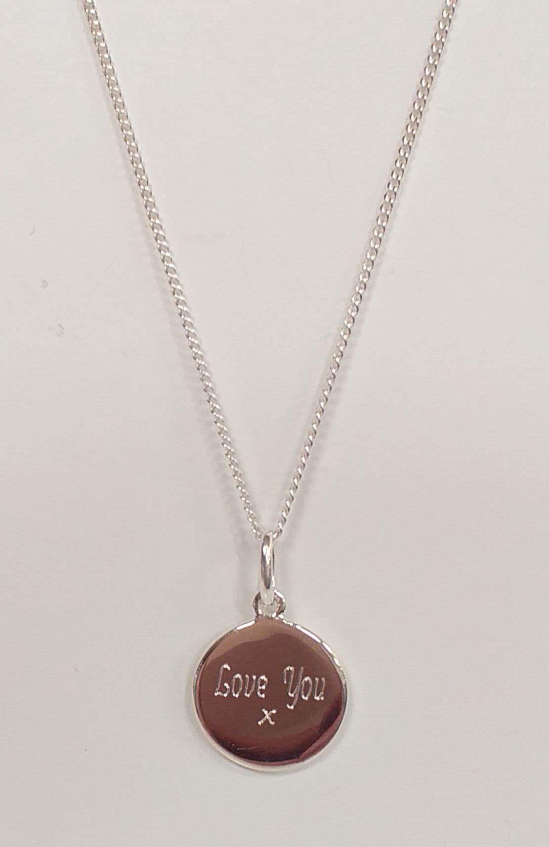 Elements Love You Disc Necklace P4778 Elements Love You Disc