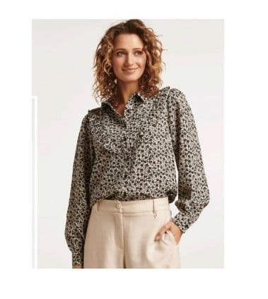 Smashed Lemon Black and White pattern Blouse & Womens Black and White pattern Blouse | Wearitboutique