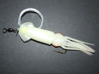 1 x JUMBO LUMINOUS SQUID RIG 10/0 NORWAY COD LURE BOAT ROD SEA FISHING LINE RIGS PIRKS