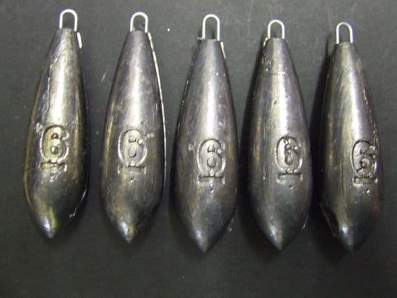 10 x 6oz FFT PRO Beach Bomb Lead Weights Lure Cod Sea Pier Mackerel Bait Fishing