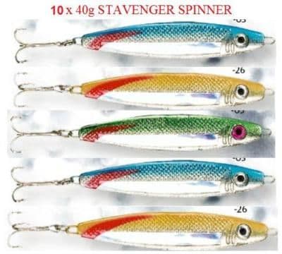 10 Fladen Stavenger Stinger Spinners | Lures and Jellys | Flash Fishing Tackle