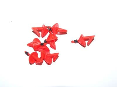20 x RED BREAKAWAY IMPACT SHIELDS SEA FISHING RIG HOOK BAIT CLIP
