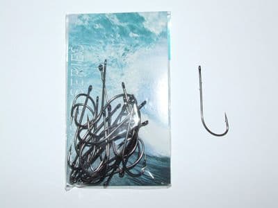 25 x BLACK NICKLE LURE WORM BARBED HOOKS 1/0 3/0 5/0 COD BASS BOAT SEA FISHING