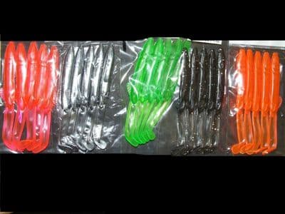 25 x Jelly eel lures Mackerel Bass Cod Pike Sea Boat Beach Fishing