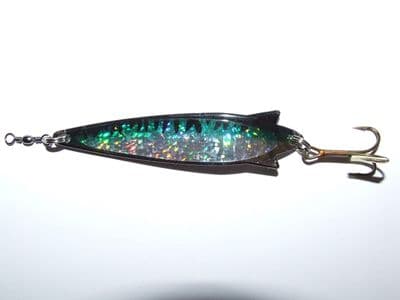 3 FFT Toby Flash 30g Spinner Lure Mackerel Bass Cod Pike Sea Fishing Treble Hook