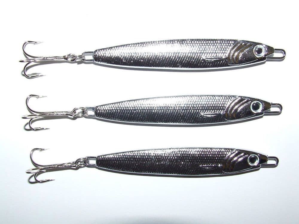 3 x 30g Silver Stinger Lure Mackerel Bass Cod Pike Spinner Treble Hook Fishing 3 x 30g Silver Stinger Lure Mackerel Bass Cod Pike Spinner Treble Hook Fishing