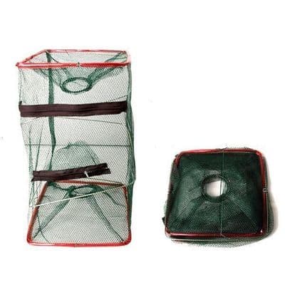 3 x SHRIMP CRAB CRAYFISH EEL BAIT FISH LIVE TRAP CAGE POT BOAT BEACH SEA FISHING