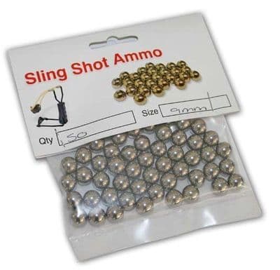30 x 9mm SLINGSHOT STEEL AMMO HUNTING SHOOTING