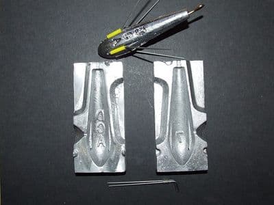 Sea Fishing Quick Drop Boat Lead Mould 16oz & 200 Loops | UK Sea Fishing Quick Drop Boat Lead Mould 16oz & 200 Loops | UK