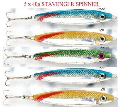 5 Fladen Stavenger Stinger Spinners || Flash Fishing Tackle
