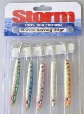 5 Storm Nordic Spinners (30g) || Flash Fishing Tackle