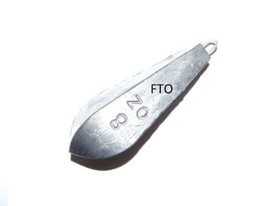 8 x 8oz Torpedo Quick Drop Lead Weight Lure Cod Sea Boat Bait Wreck Sea Fishing