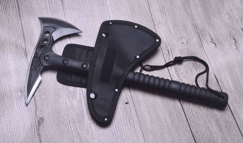 Axe Double Sided Spike Axe with Glass Fibre Handle and Case