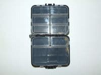 BLACK TACKLE BIT BOX CARP FISHING HOOKS ANGLERS LEAD CLIPS RIG BEADS