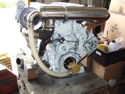 BMW 150HP MARINE DIESEL BOAT ENGINE VOLVO 280 STERNDRIVE SHIELD TILT COMPLETE