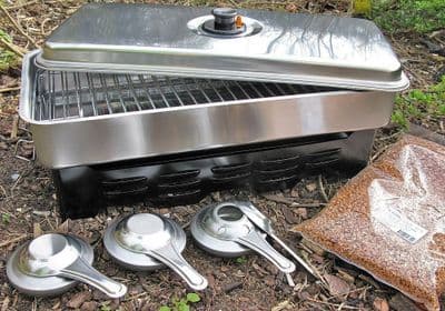 Extra Large Fladen Home Fish Meat Smoker 3 Burners Camping Boat FREE WOOD CHIPS