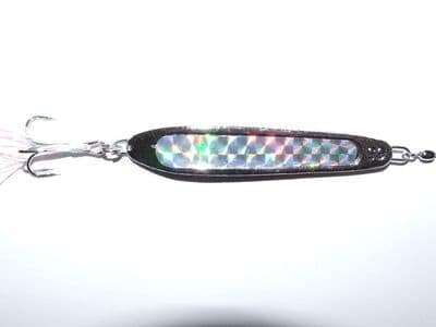 FFT 65g SLIVER HEAD Spinner Lure Mackerel Cod Pike Sea Fishing Treble Hook