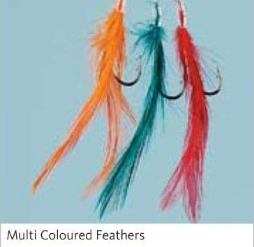 Fladen Coloured Feathers | Feather Rigs | Flash Fishing Tackle
