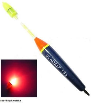 Fladen Night Vision Float Kit 15g Glow Stick Carp Course Sea Game Fishing Tackle