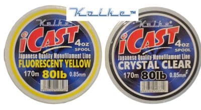 Koike I Cast Mono Bulk 4oz Spool Line ALL SIZES 15 20 25 30 40 50 60 70 80lb