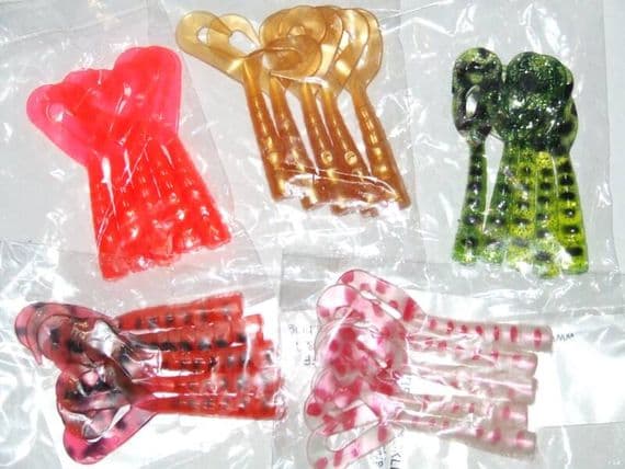 4 Inch Twin Tails 25 Pack | Lures and Jellys | Flash Fishing Tackle