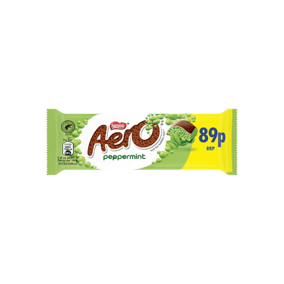 Aero Bubble Peppermint 89p PMP 24 x 36g