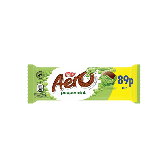 Aero Bubble Peppermint 89p PMP 24 x 36g