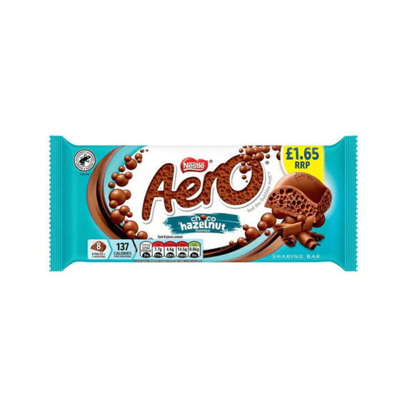 Aero Hazelnut Block £1.65 PMP 15 x 90g