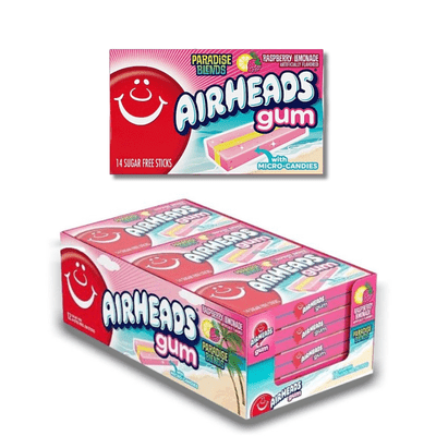 Airheads Raspberry Lemonade Gum 12 Pack