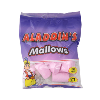 ALADDINS LARGE PINK & WHITE MALLOWS 12x100g