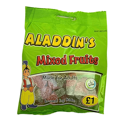 ALADDINS SOUR MIXED FRUITS 12X100G
