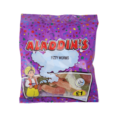ALADDINS SOUR WORMS 12x110g