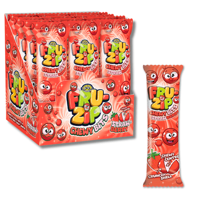 American Continental FruZip Chewy Bits Strawberry 24x15g
