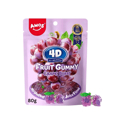 Amos 4D Gummy Grape Burst 24x80g