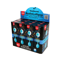 Amos Tasty Sounds Blueberry Electronic Dance Audio Lollipop 12x12g
