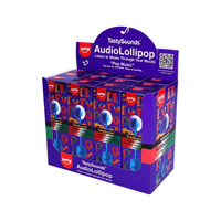 Amos Tasty Sounds Pop Cola El Futuro Audio Lollipop 12x12g