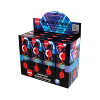 Amos Tasty Sounds Strawberry Hip Hop Audio Lollipop 12x12g