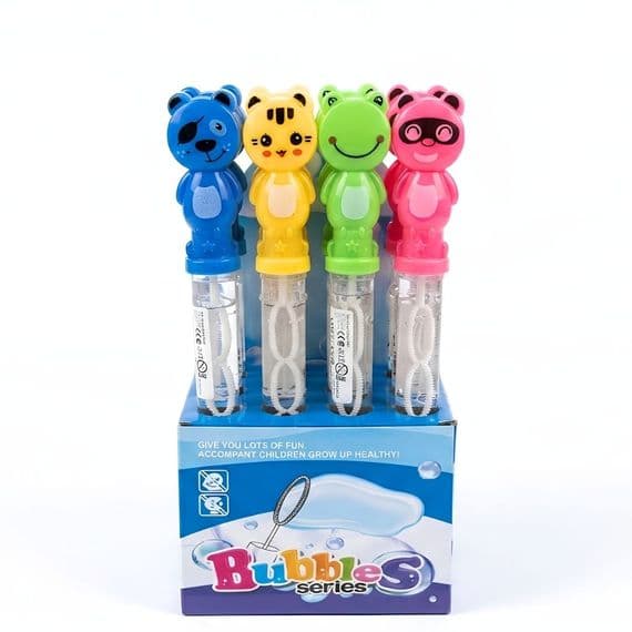 Animal Bubble Stick 24 Count Display