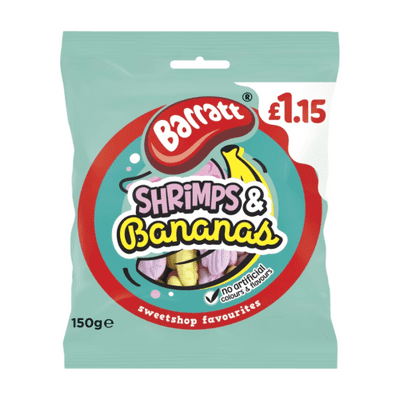 BARRAT SHRIMP AND BANANA PMP £1.15 12X150G