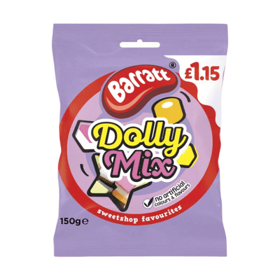 BARRATT DOLLY MIX PMP £1.15 12X150G