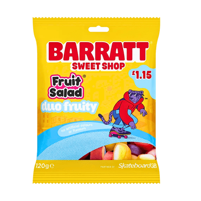 Barratt Fruit Salad Duo Fruity £1.15 PMP 12x120g