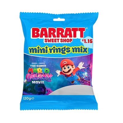 Barratt Mini Rings Mix £1.15 PMP 12x120g
