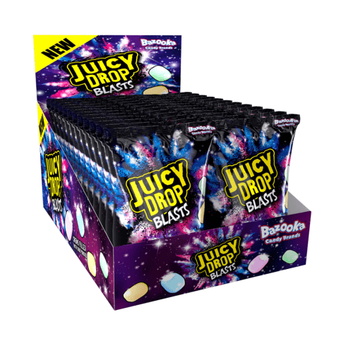 BAZOOKA JUICY DROP BLASTS BAGS 24x45G
