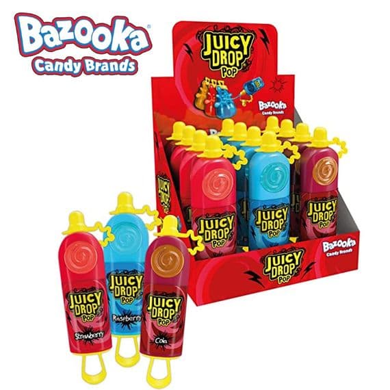 BAZOOKA JUICY DROP POPS 12x26G