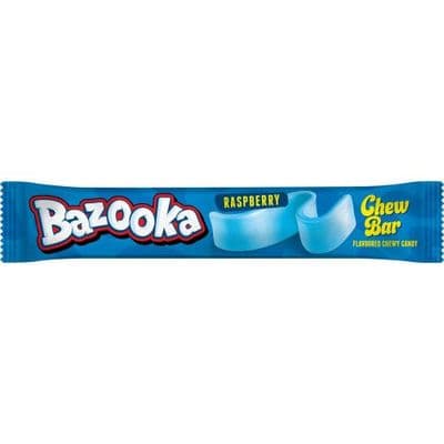 BAZOOKA RASPBERRY CHEW BAR 60X14G