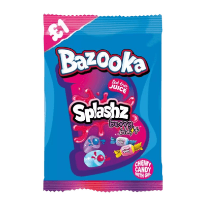 BAZOOKA SPLASHZ BERRY £1PMP 12X120G