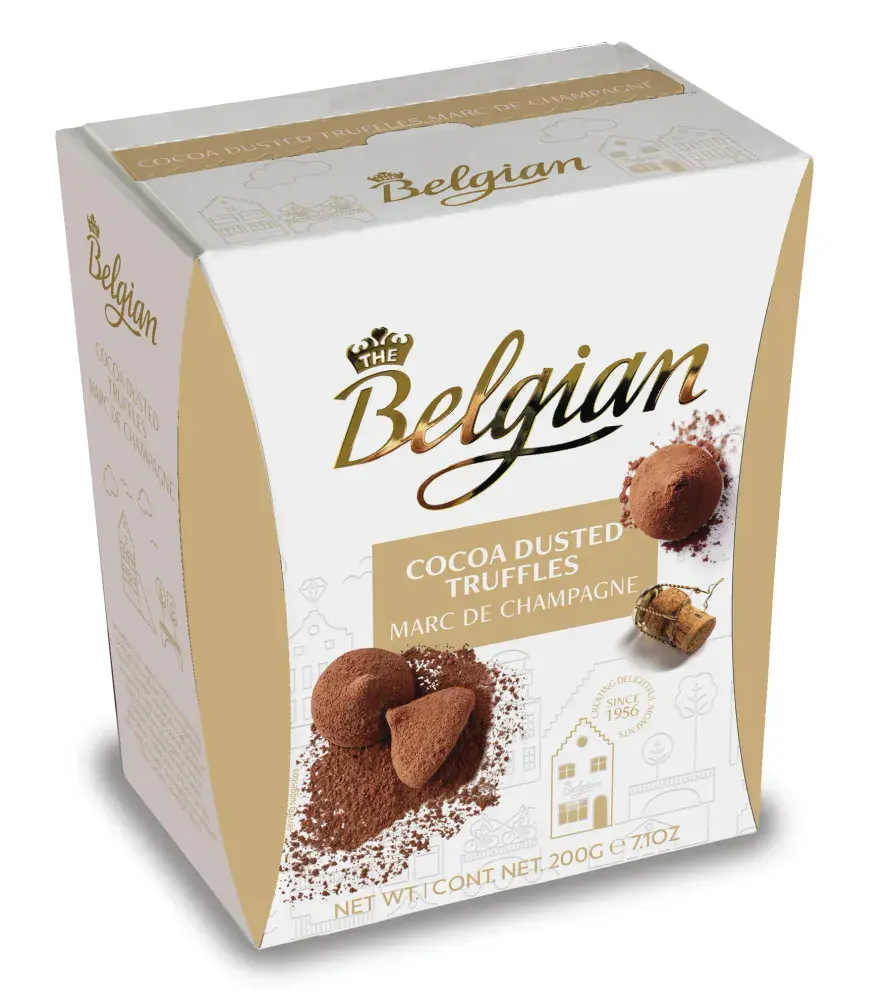 Belgian cocoa dusted discount truffles